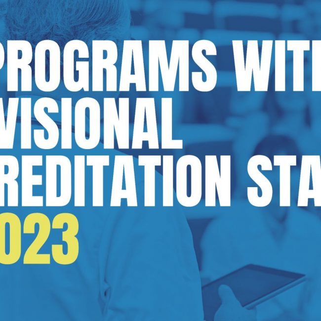 PA Programs With Provisional Accreditation Status in 2023