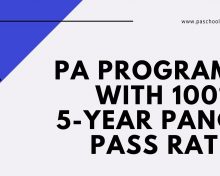 PA Programs with a 100% 5-Year PANCE Pass Rate