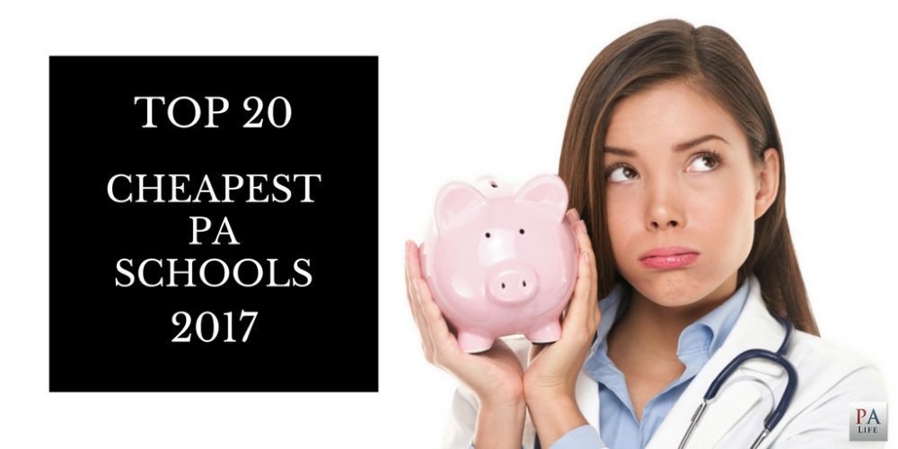 Top 20 Cheapest PA Schools in the US