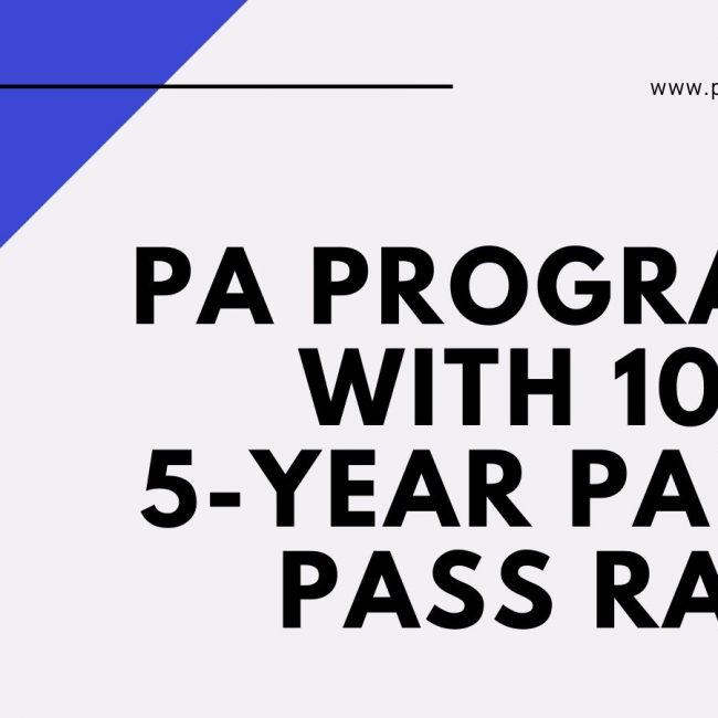 PA Programs with a 100% 5-Year PANCE Pass Rate