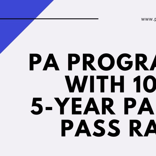 PA Programs with a 100% 5-Year PANCE Pass Rate