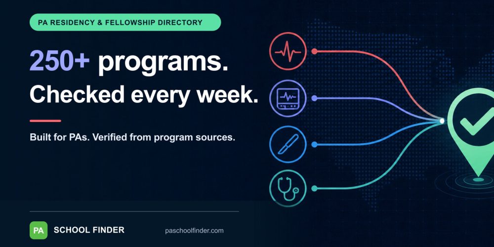 PA Residency and Fellowship Programs: The Verified Directory