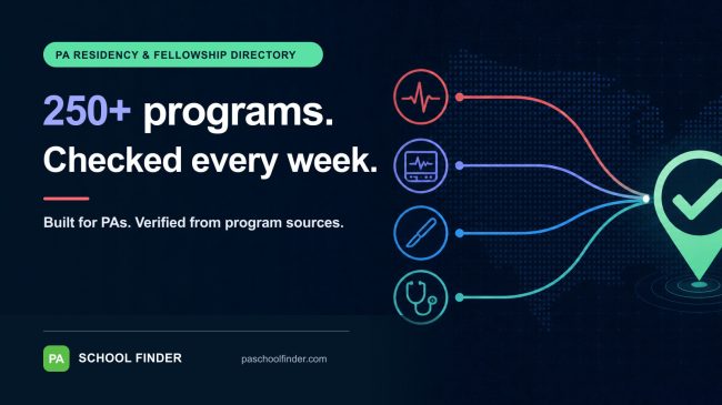 PA Residency and Fellowship Programs: The Verified Directory