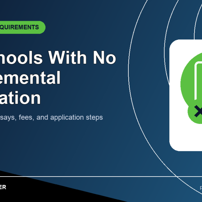PA Schools With No Supplemental Application (Always-Current List)