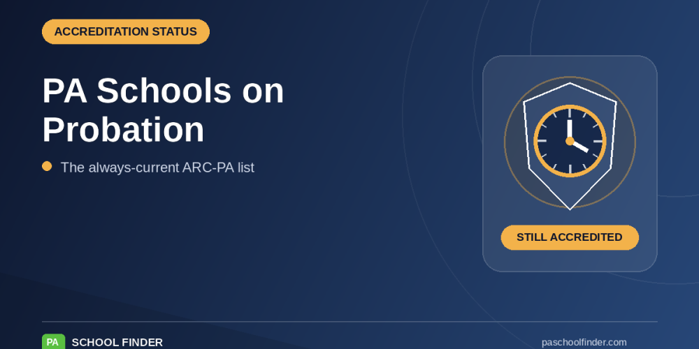 PA Schools on Probation: The Current ARC-PA List (and What It Means)