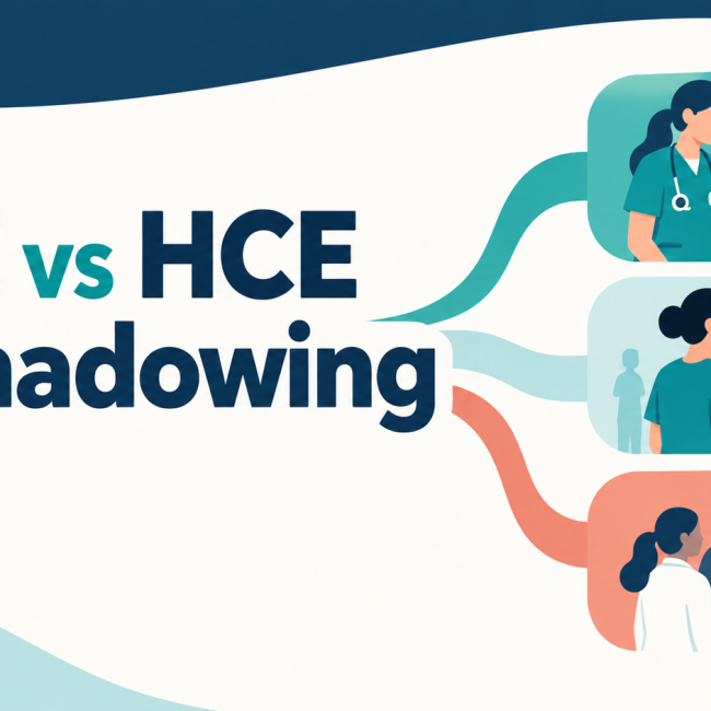 PCE vs HCE vs Shadowing: What Counts for PA School?