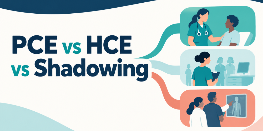 PCE vs HCE vs Shadowing: What Counts for PA School?